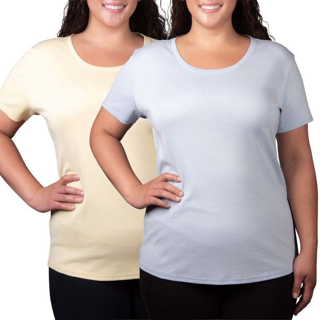 Kirkland Signature Women's Scoop Neck Pima Cotton Tee, 2-pack - image 8