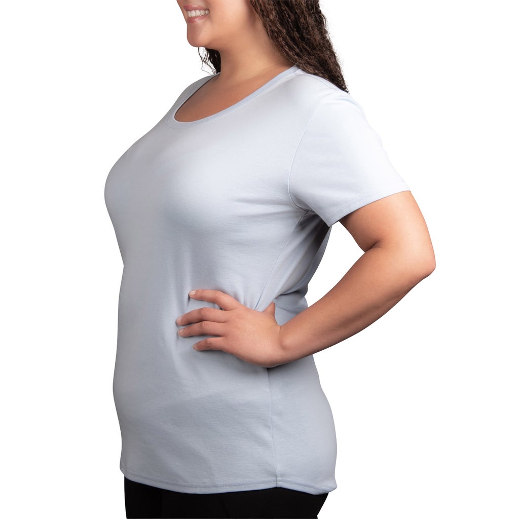 Kirkland Signature Women's Scoop Neck Pima Cotton Tee, 2-pack - image 10