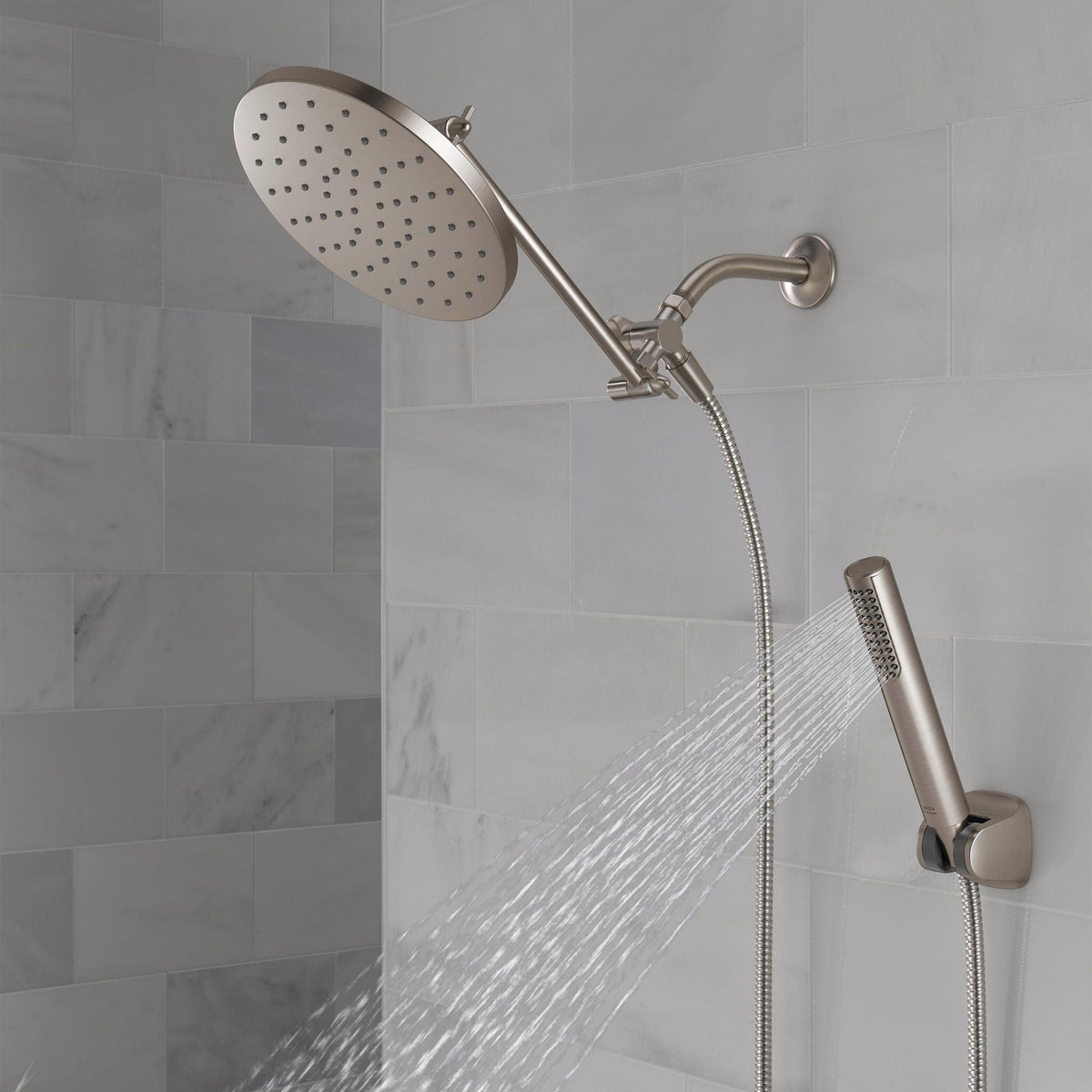 Delta Adjustable Shower Head with Hand Shower