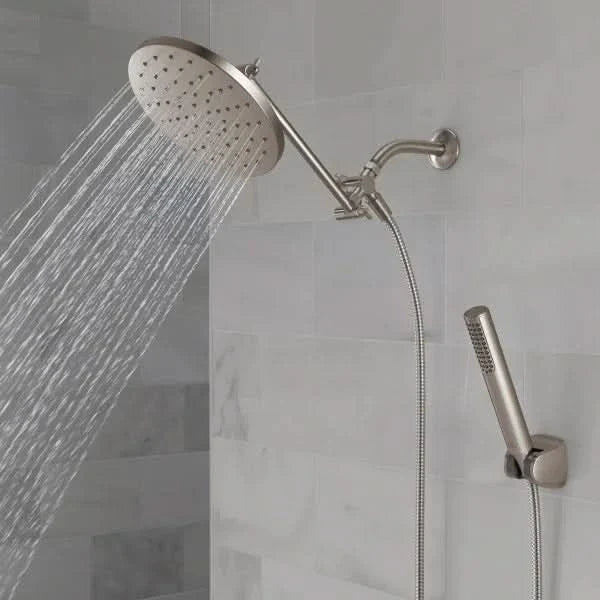 Delta adjustable shower head with hand shower