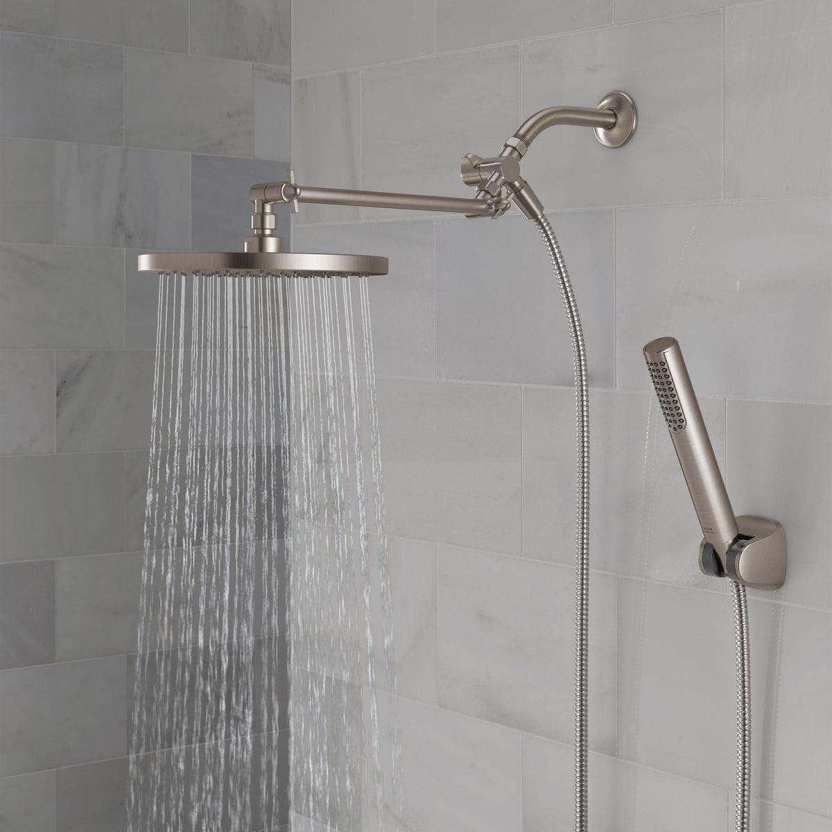 Delta Adjustable Shower Head with Hand Shower