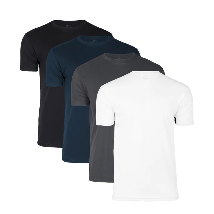 True Classic Men's Classic Crew Neck Tee, 4-pack