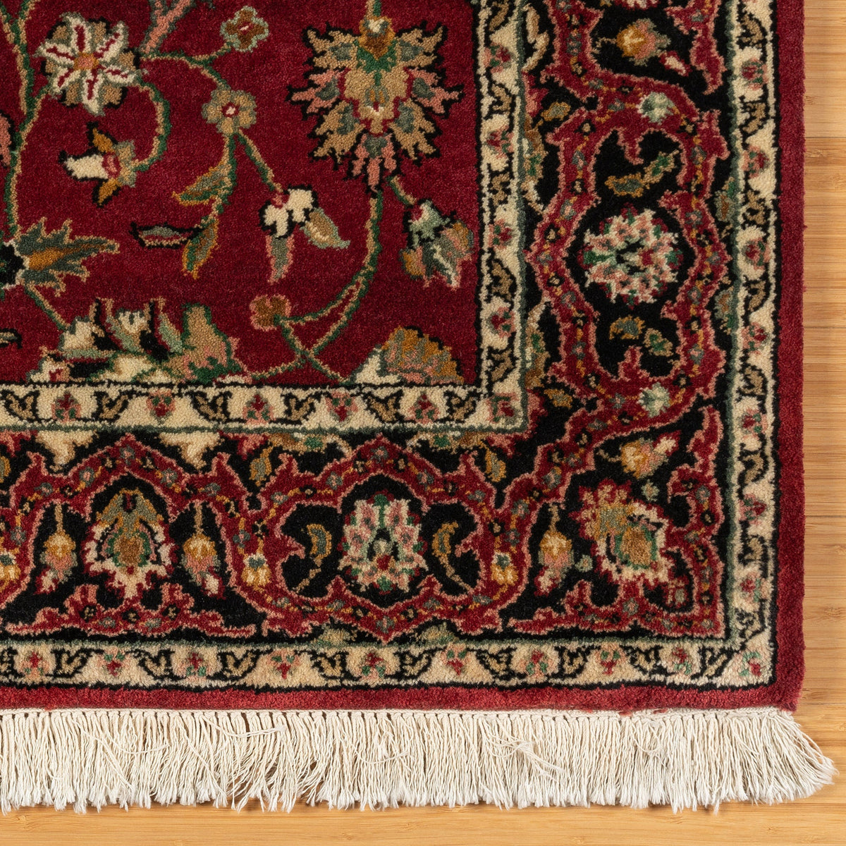 Montacute Hand Knotted Rug Collection, St. Mortiz Burgundy