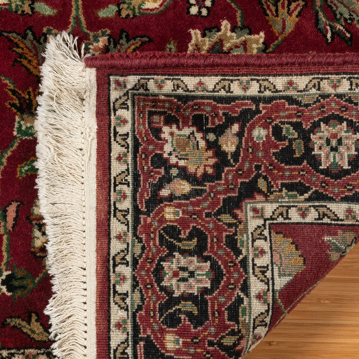 Montacute Hand Knotted Rug Collection, St. Mortiz Burgundy