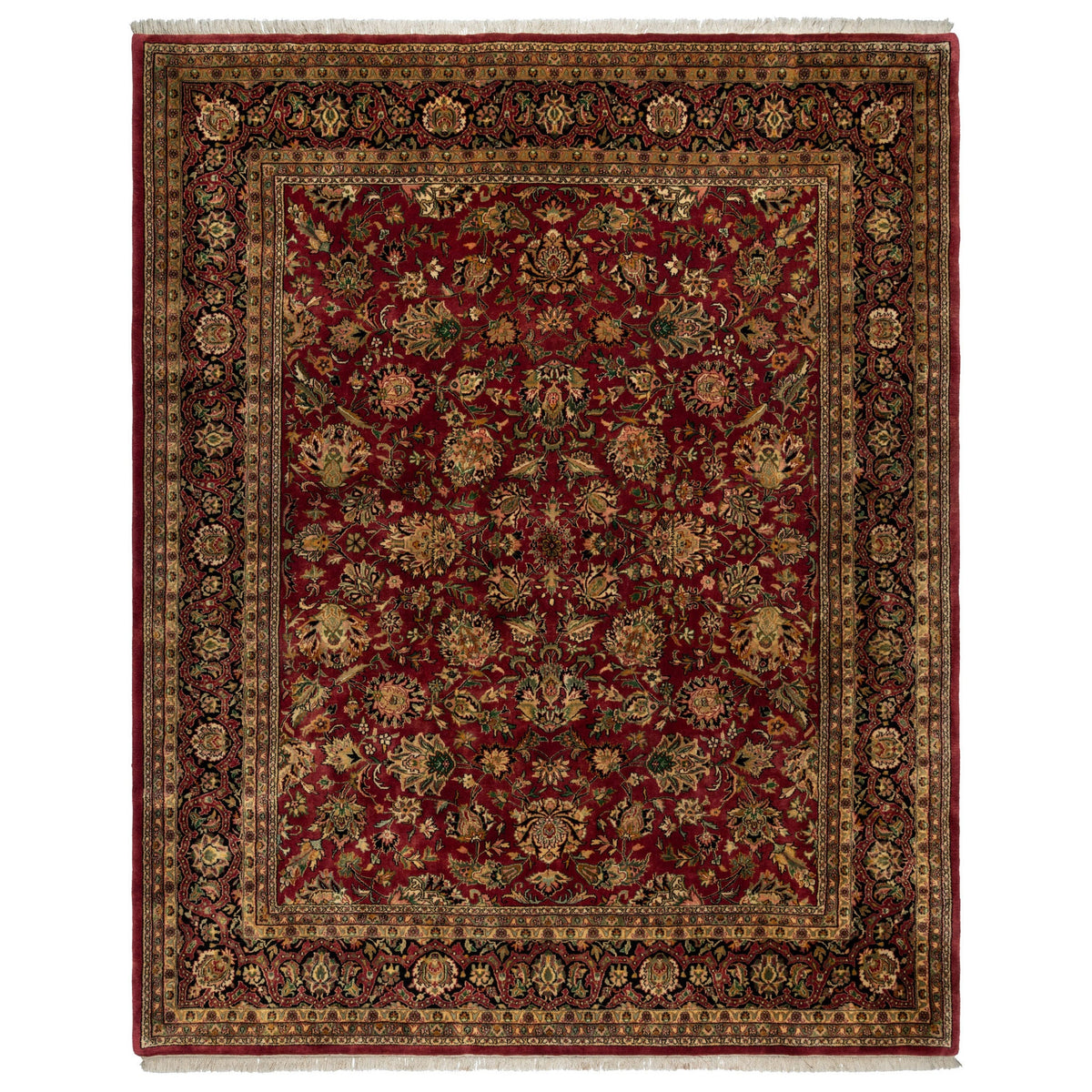 Montacute Hand Knotted Rug Collection, St. Mortiz Burgundy