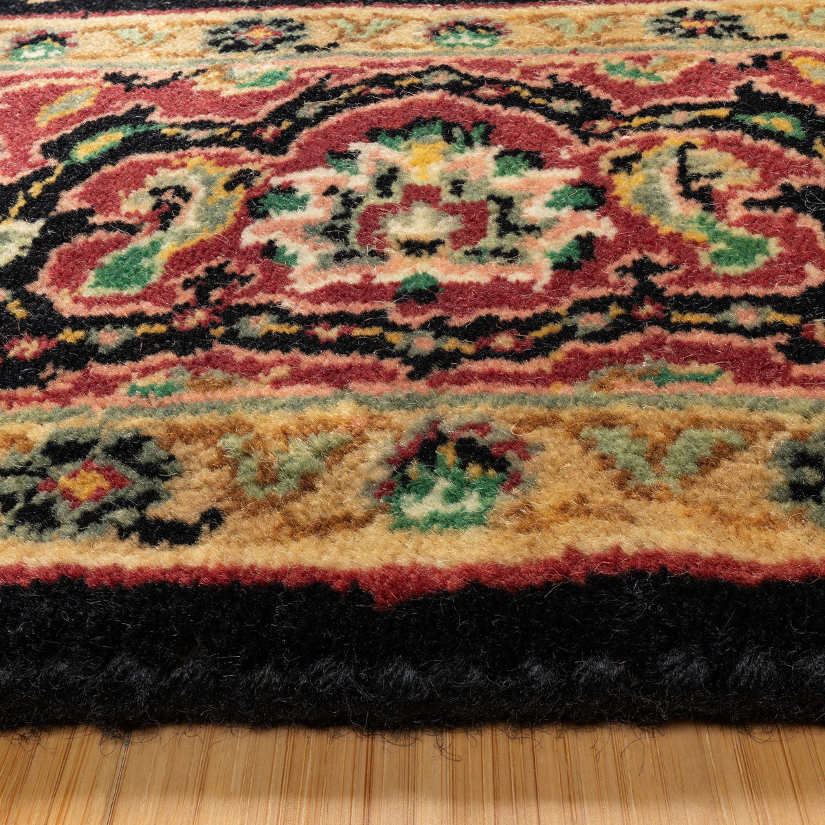 Montacute Hand Knotted Rug Collection, St. Moritz Black