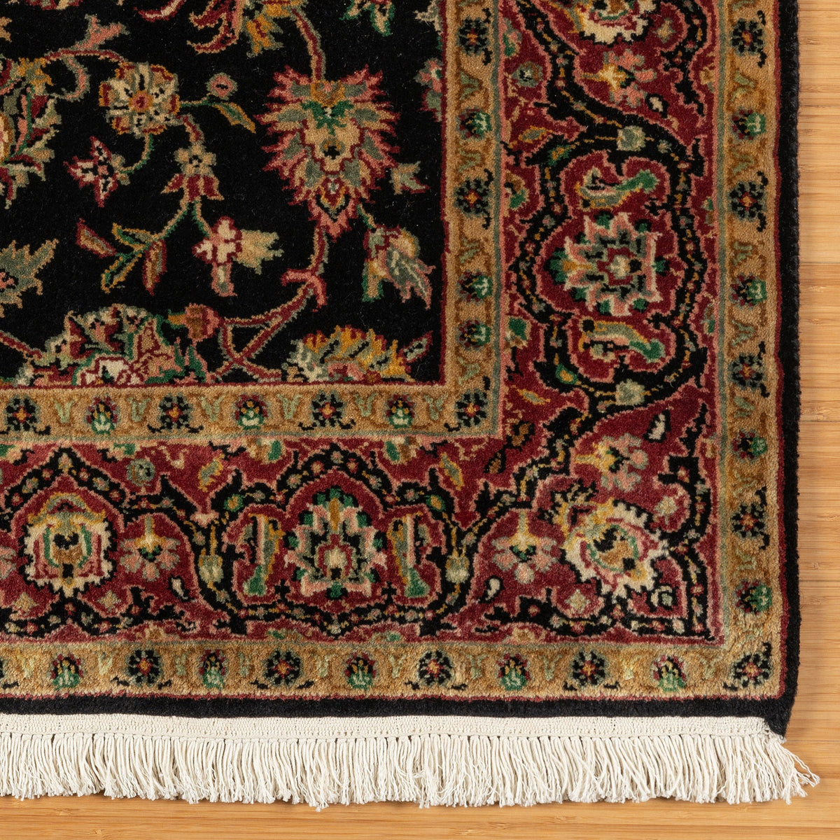 Montacute Hand Knotted Rug Collection, St. Moritz Black