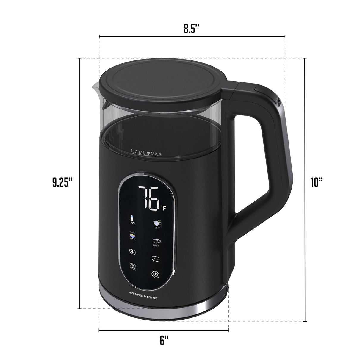 Ovente 1.7 Liter Electric Hot Water Kettle