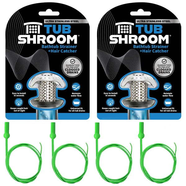 Tubshroom Universal Drain Protector & Hair Catcher Bundle