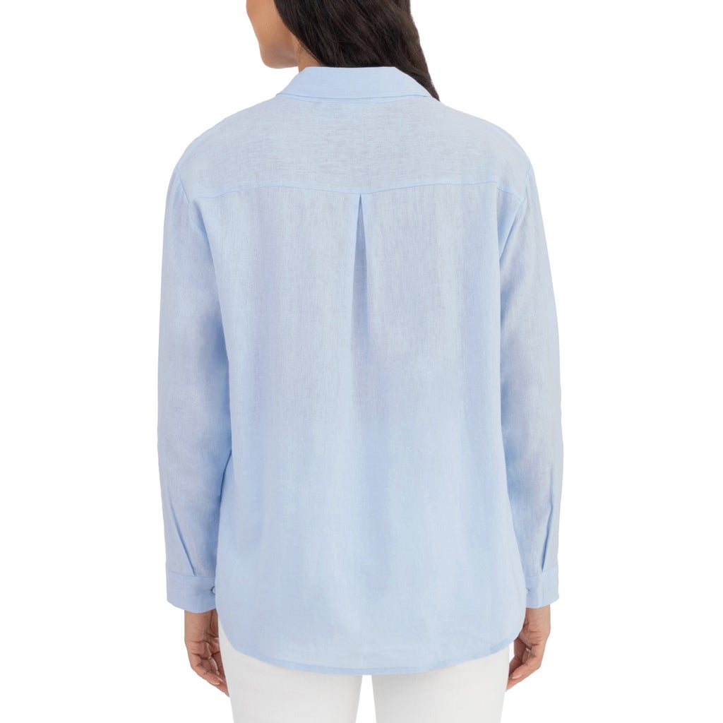 BlankNYC Women's Linen Blend Button Up Shirt - image 5