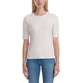 [color:cream] Splendid Women's Ribbed Elbow Sleeve Top - Cream - image 1
