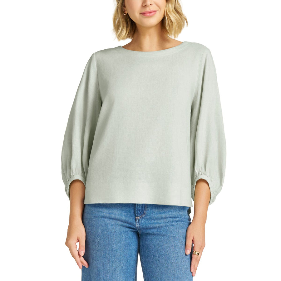 Matty M Women's Linen Blend Top