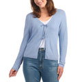 [color:light blue] Hilary Radley Women's Tie Front Cardigan - Light Blue - image 1