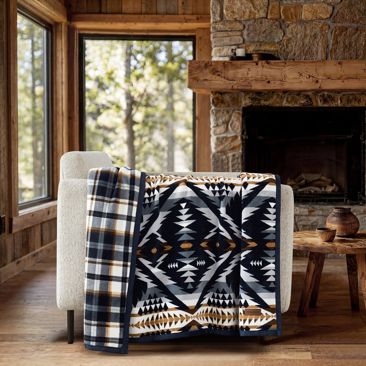 Pendleton Reversible Plush Throw