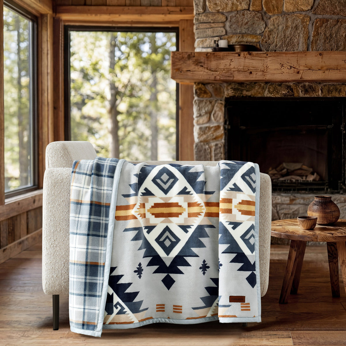 Pendleton Reversible Plush Throw
