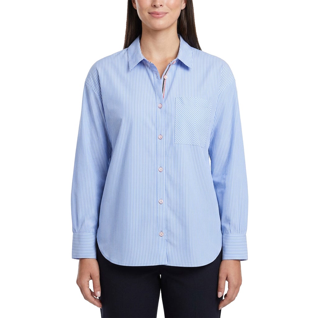 Hunter Women's Button Up Cotton Poplin Shirt