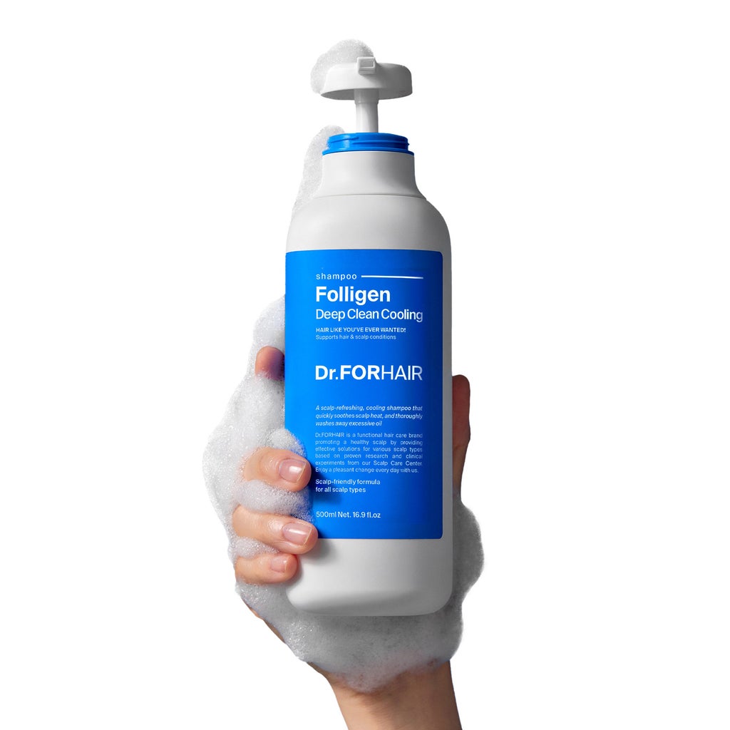Dr.FORHAIR Folligen Deep Clean Cooling Shampoo, 16.9 fl oz, 2-pack - product image