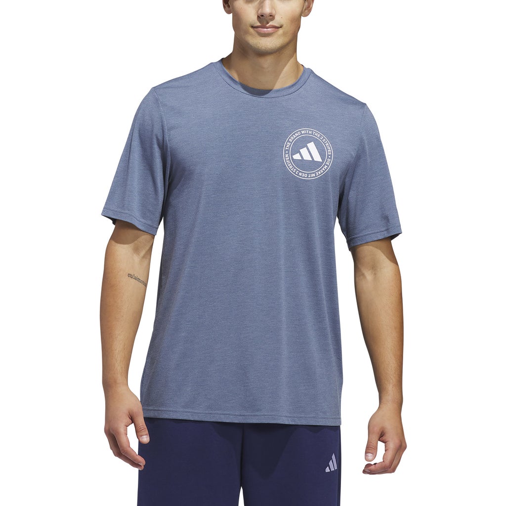[color:blue] adidas Men's Tee - Blue - image 1