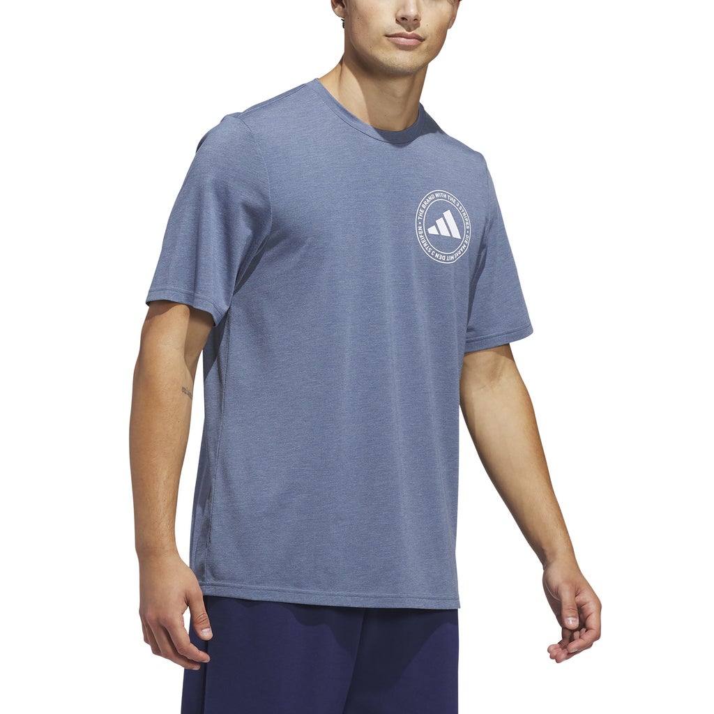 [color:blue] adidas Men's Tee - Blue - image 3
