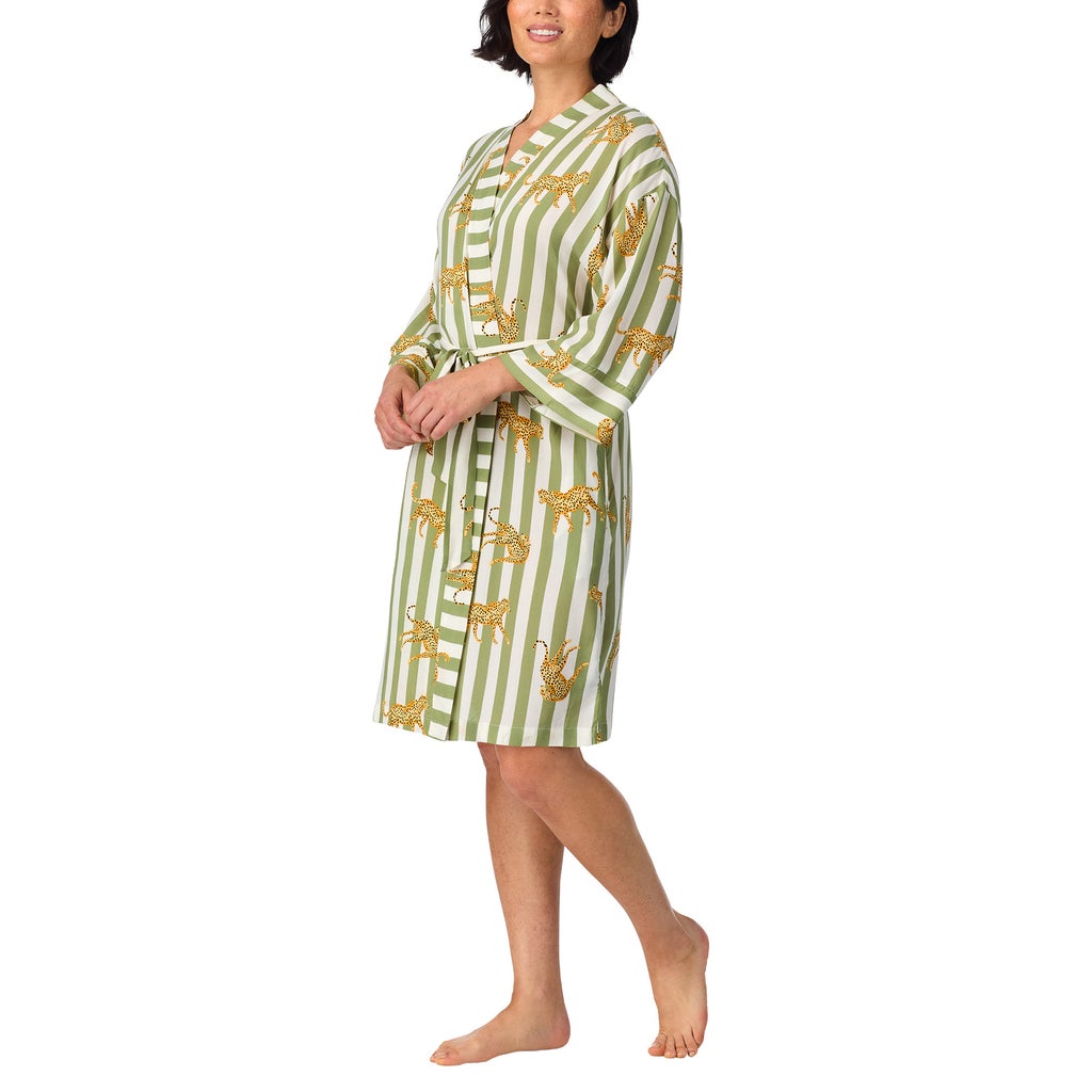 [color:white] Room Service Women's Woven Robe - White - image 8