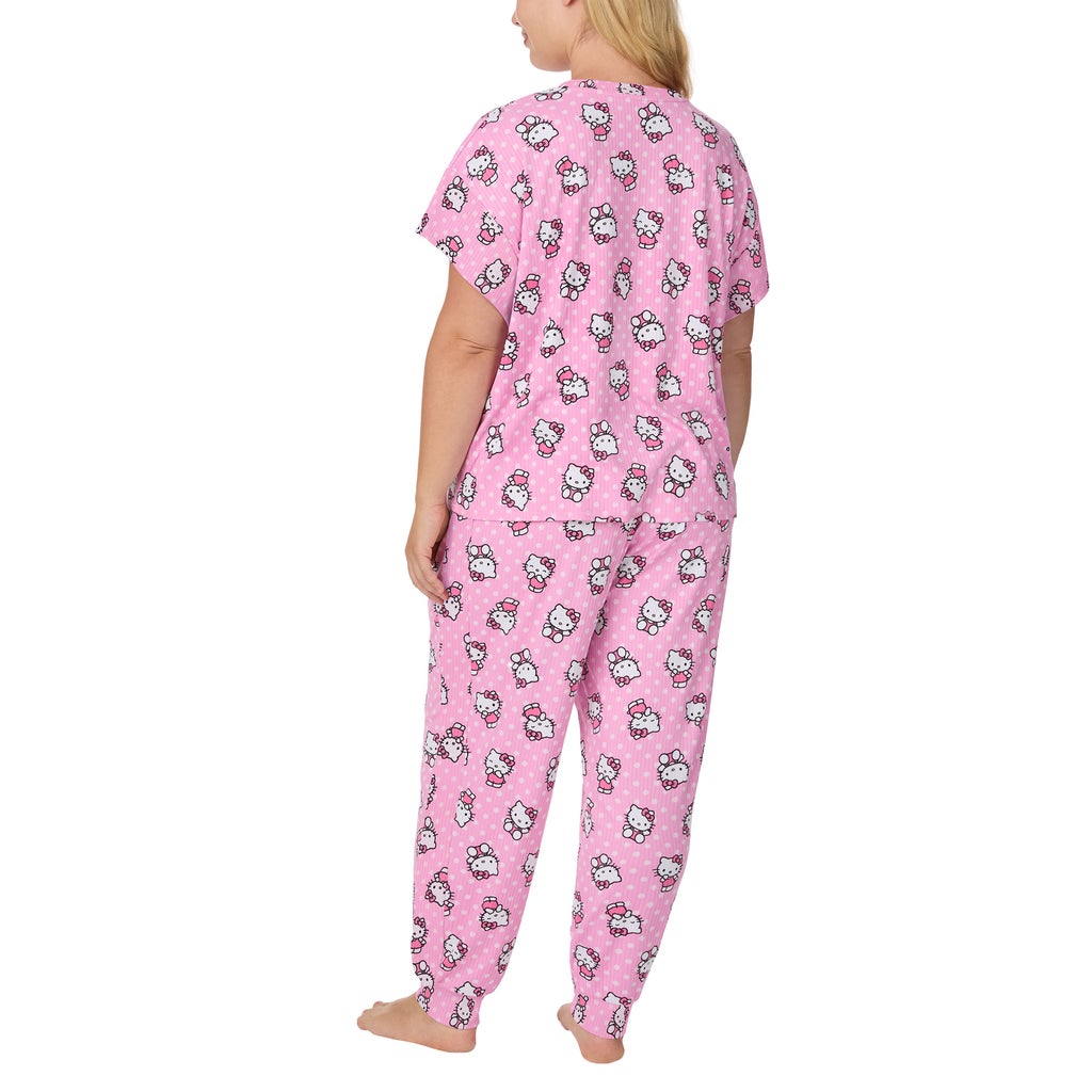 [color:pink (hello kitty)] Character Women's 2-Piece Pajama Set - Pink (Hello Kitty) - image 7