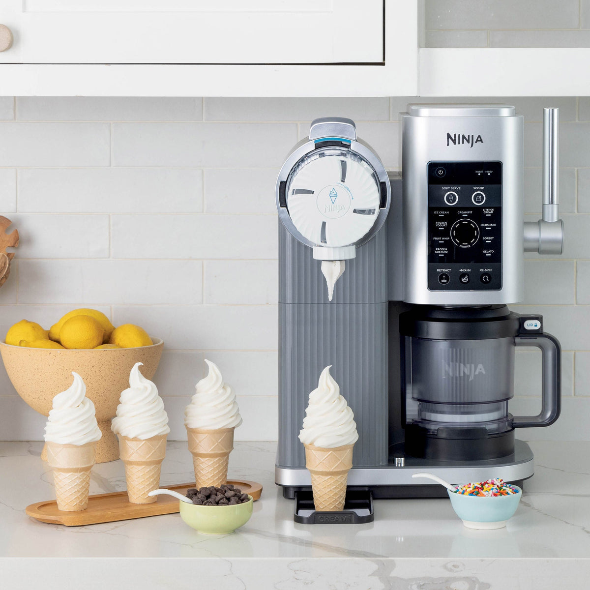 Ninja CREAMi Scoop and Swirl Ice Cream and Soft Serve Maker, 13 One-Touch Programs, Costco Shop Card Included