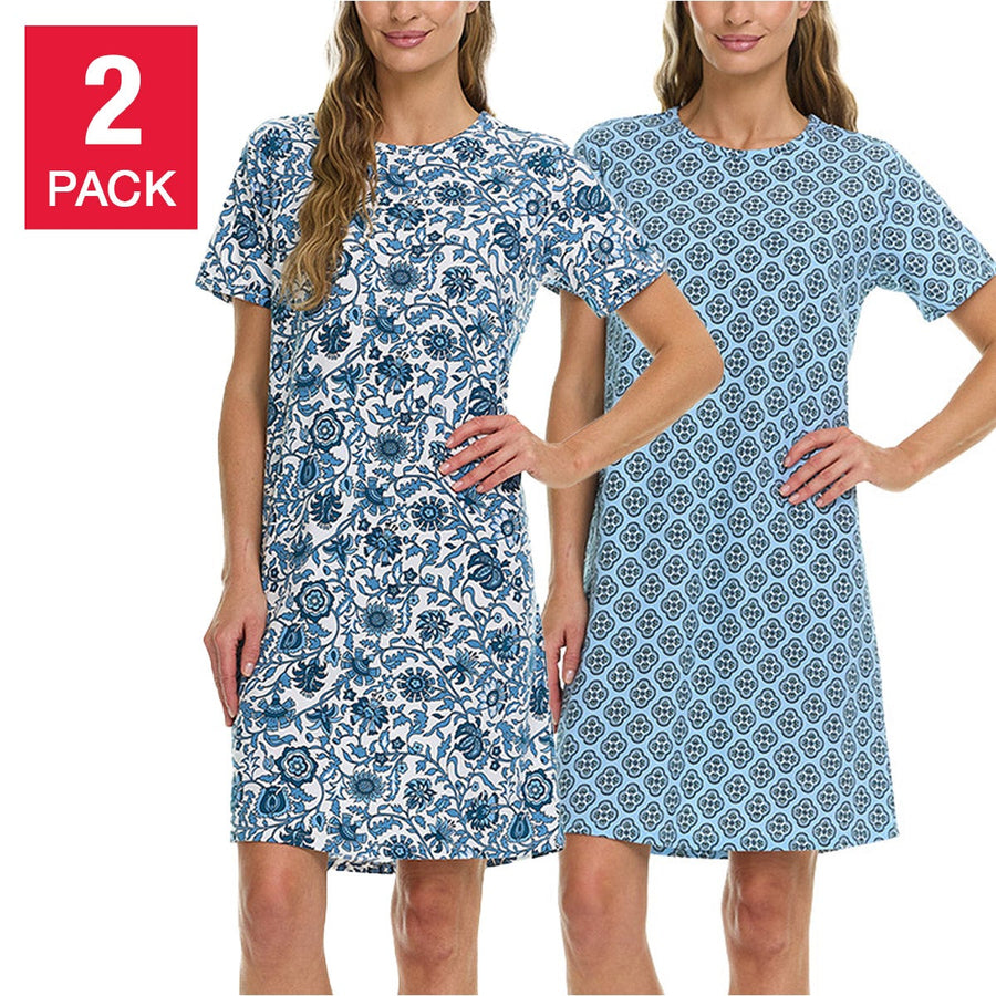 Vera Bradley Women's Cotton Sleep Shirt, 2-pack