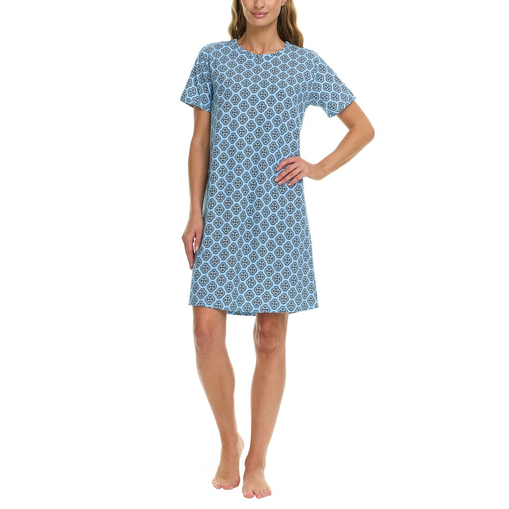 [color:blue] Vera Bradley Women's Cotton Sleep Shirt, 2-pack - Blue - image 12