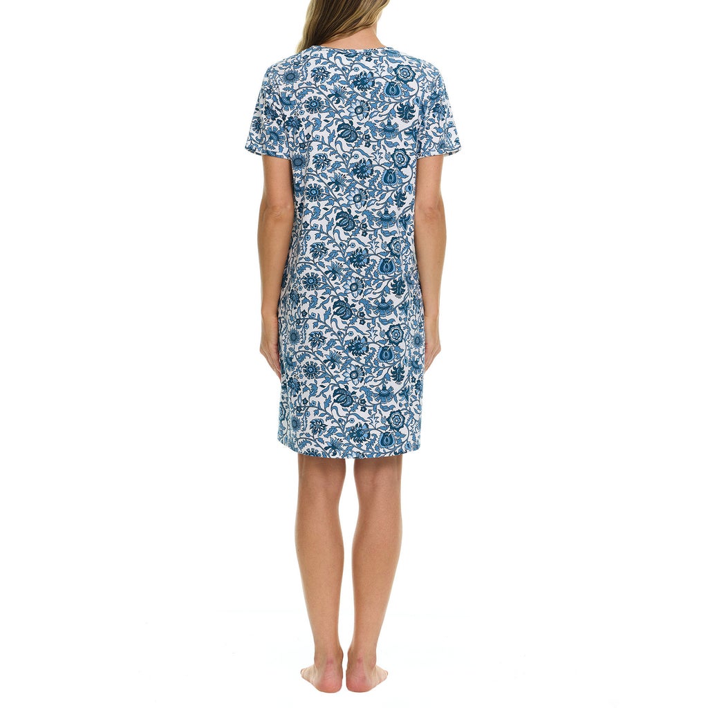 [color:blue] Vera Bradley Women's Cotton Sleep Shirt, 2-pack - Blue - image 5