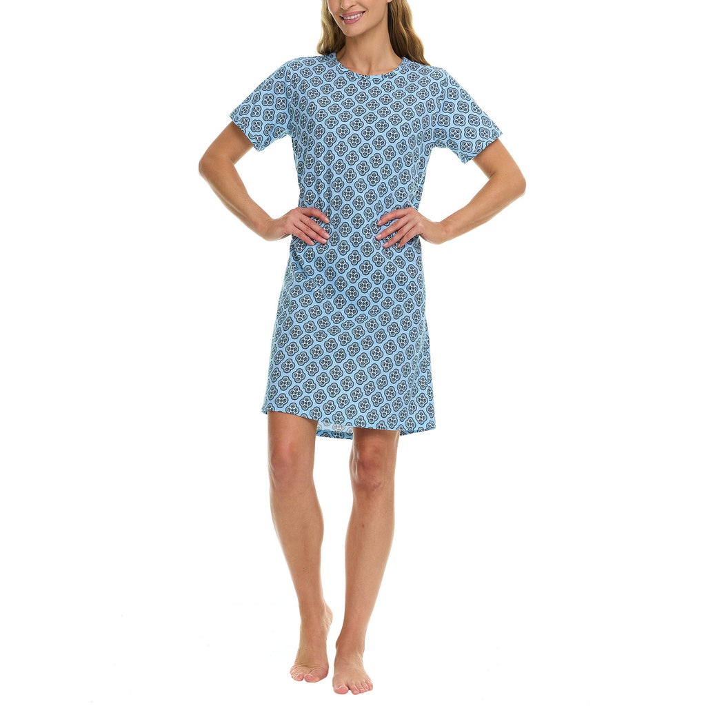 [color:blue] Vera Bradley Women's Cotton Sleep Shirt, 2-pack - Blue - image 7