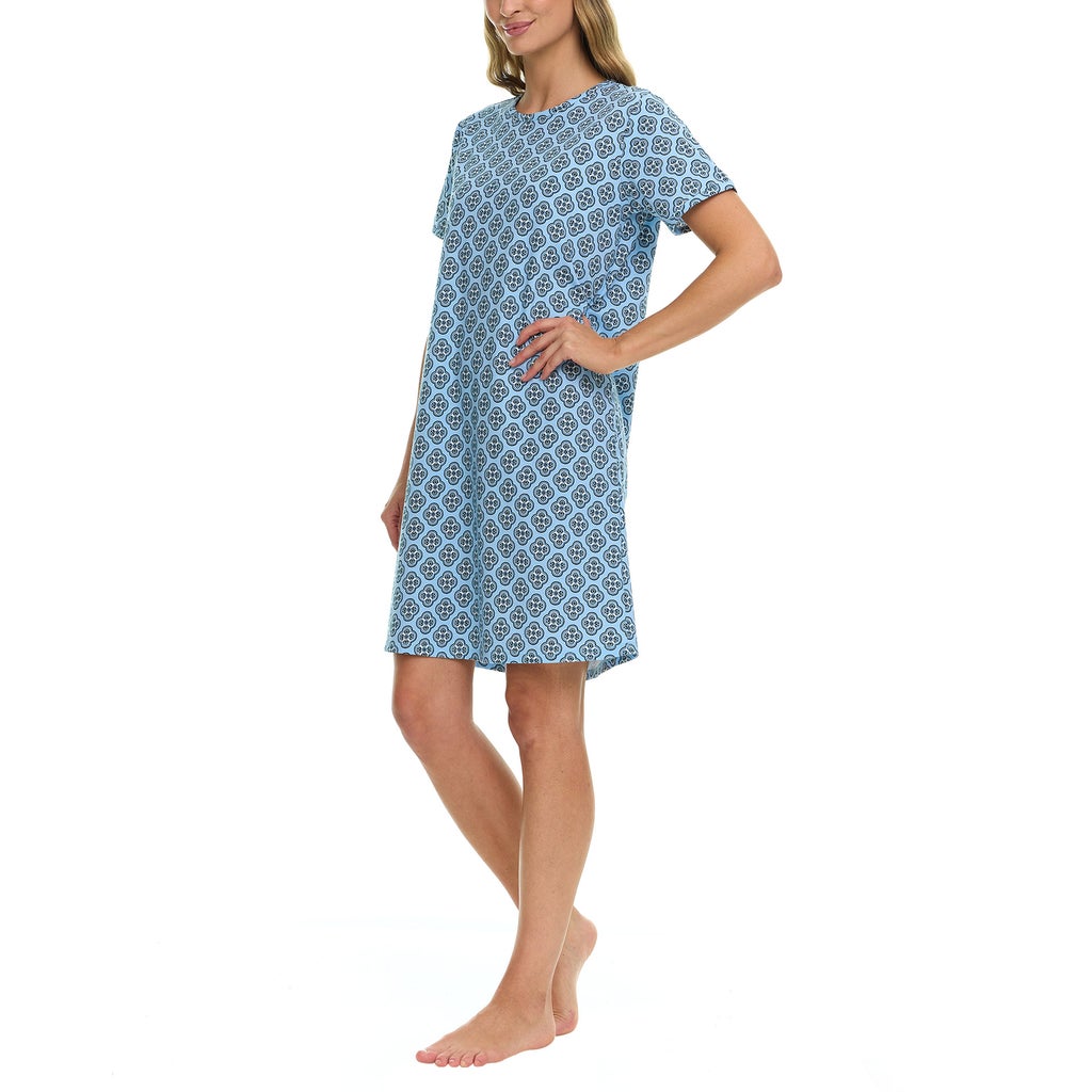 [color:blue] Vera Bradley Women's Cotton Sleep Shirt, 2-pack - Blue - image 18