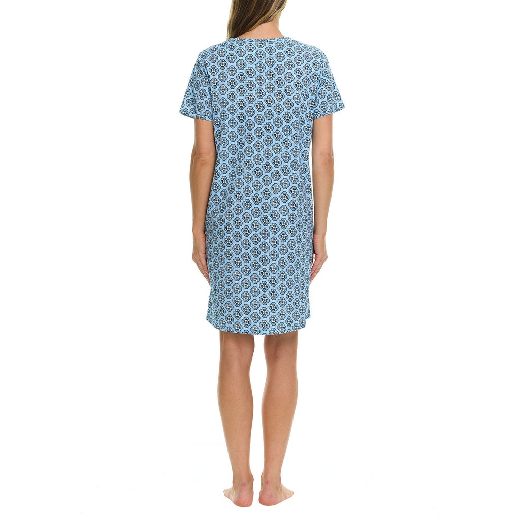 [color:blue] Vera Bradley Women's Cotton Sleep Shirt, 2-pack - Blue - image 9
