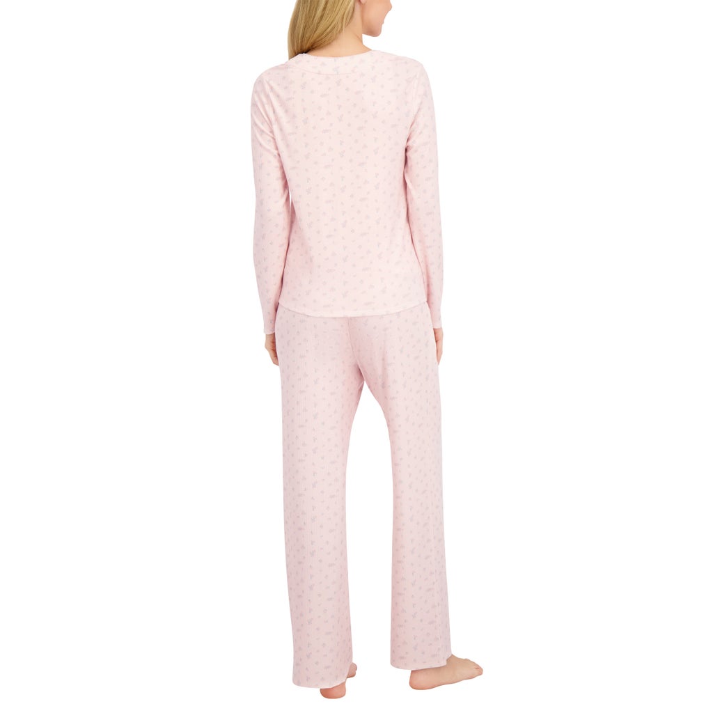 [color:pink] Live2Lounge Women's 3-piece Picot Lounge Set - Pink - image 13