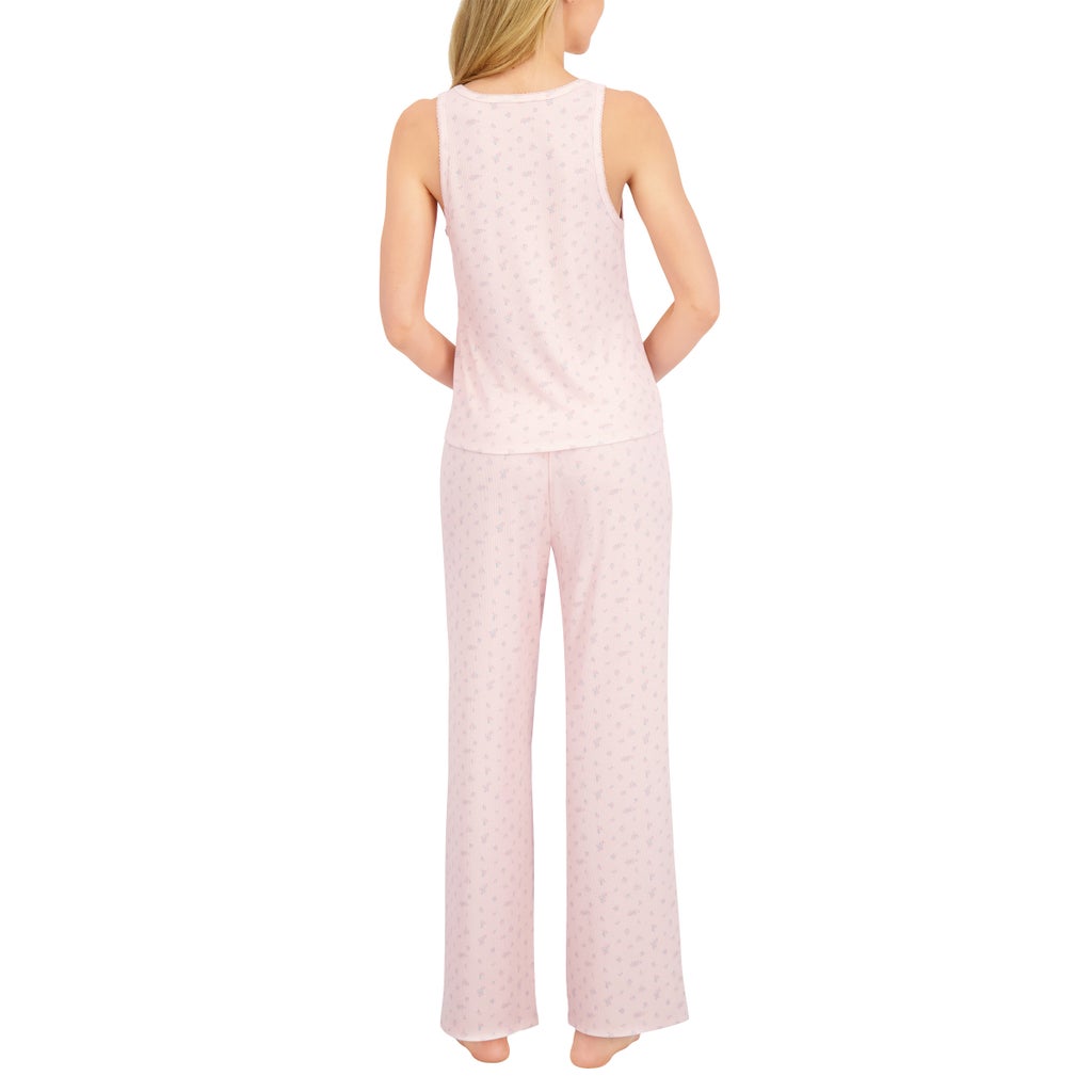 [color:pink] Live2Lounge Women's 3-piece Picot Lounge Set - Pink - image 5