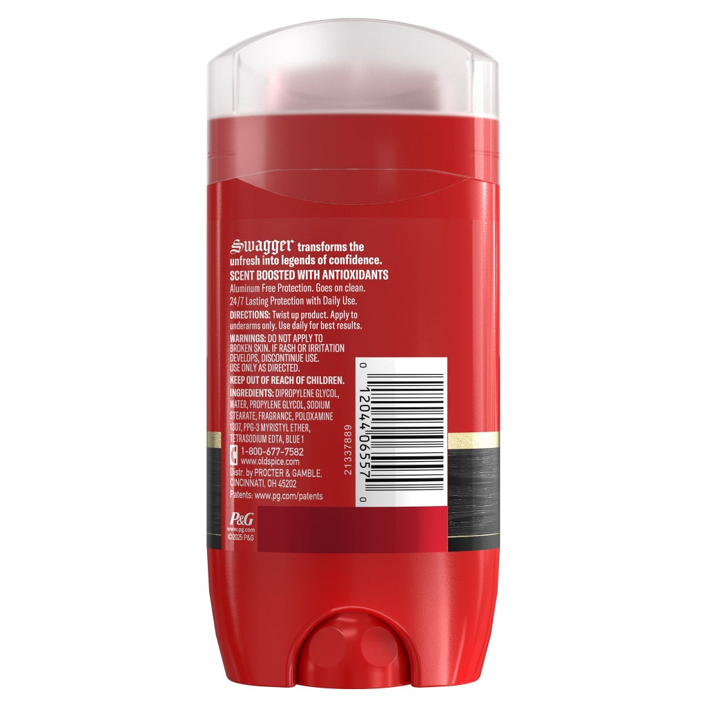 Old Spice Swagger Scent Boosted Aluminum Free Deodorant, 3 oz, 4-pack - product image