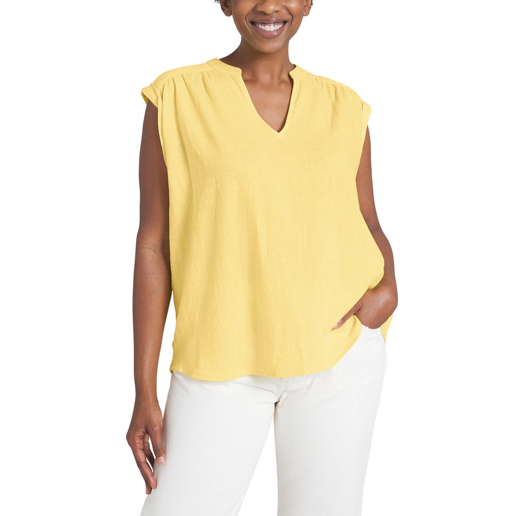 Lands' End Women's Cotton Blend Sleeveless Top - image 7