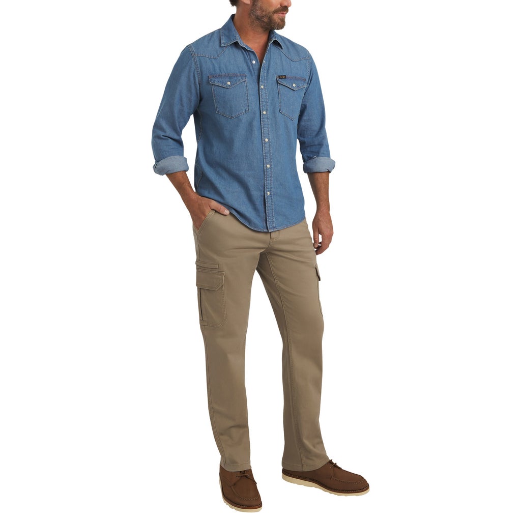 [color:tan] Wrangler Men's Cargo Pant - Tan - image 2