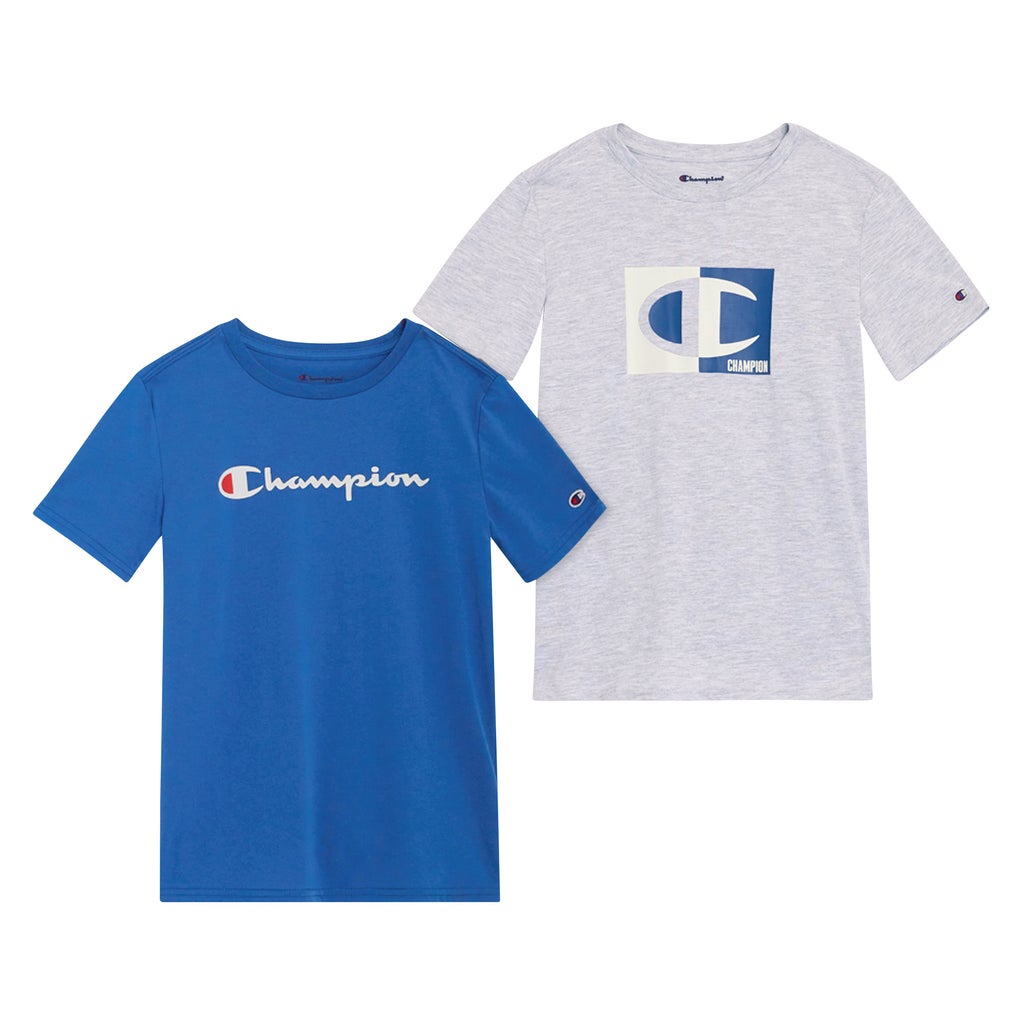 [color:blue] Champion Youth 2-pack Graphic Tee - Blue - image 3