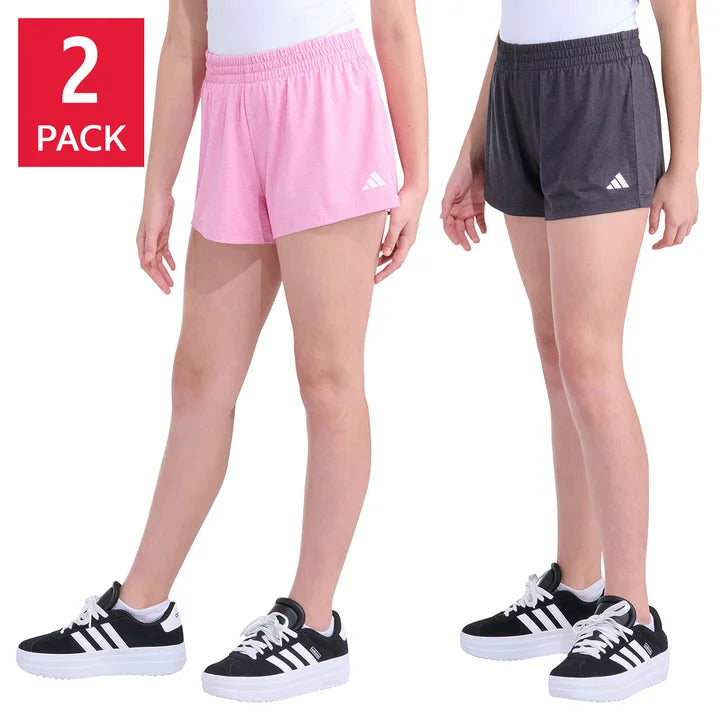 adidas Youth 2-pack Pink & Black Short - image 1