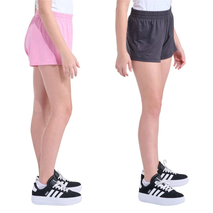 adidas Youth 2-pack Pink & Black Short - image 2