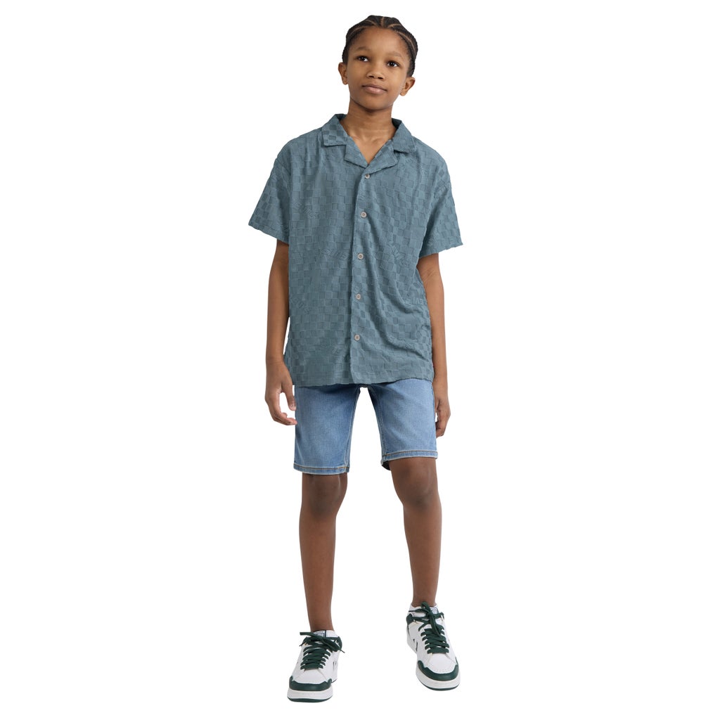 [color:light blue] Levi's Youth 2-piece Short Set - Light Blue - image 1