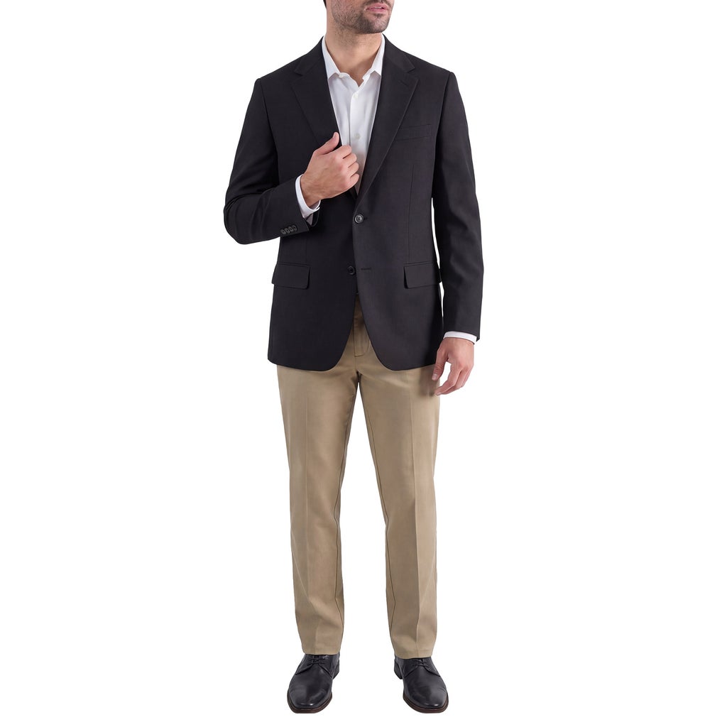 [color:black] Haggar Men's Travel Blazer - Black - image 2