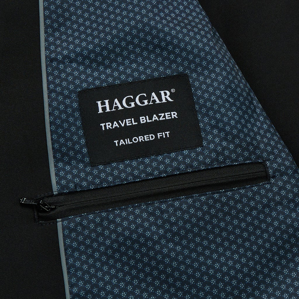 [color:black] Haggar Men's Travel Blazer - Black - image 5