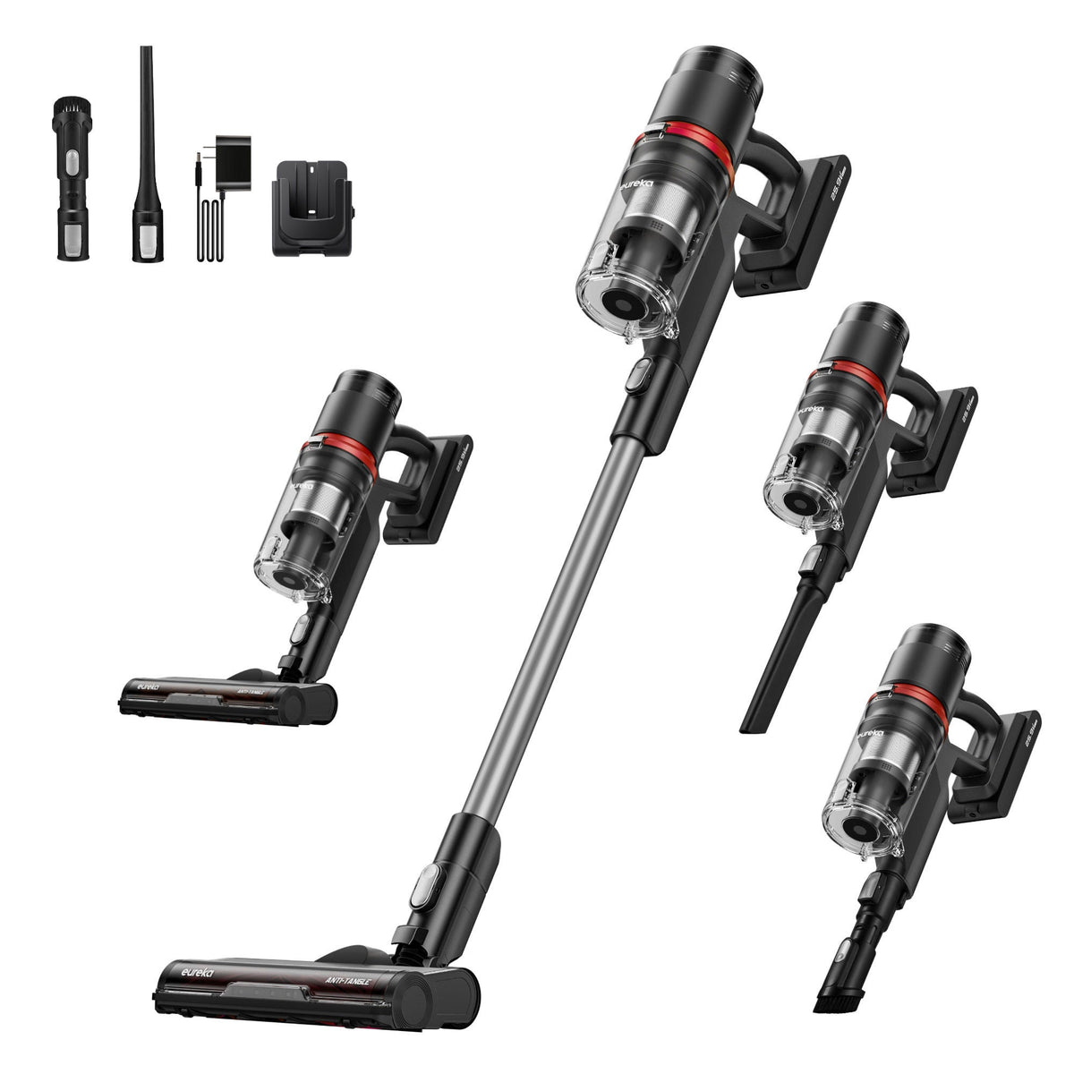 Eureka ReactiSense Cordless Stick Vacuum Cleaner with Extra Removable Battery