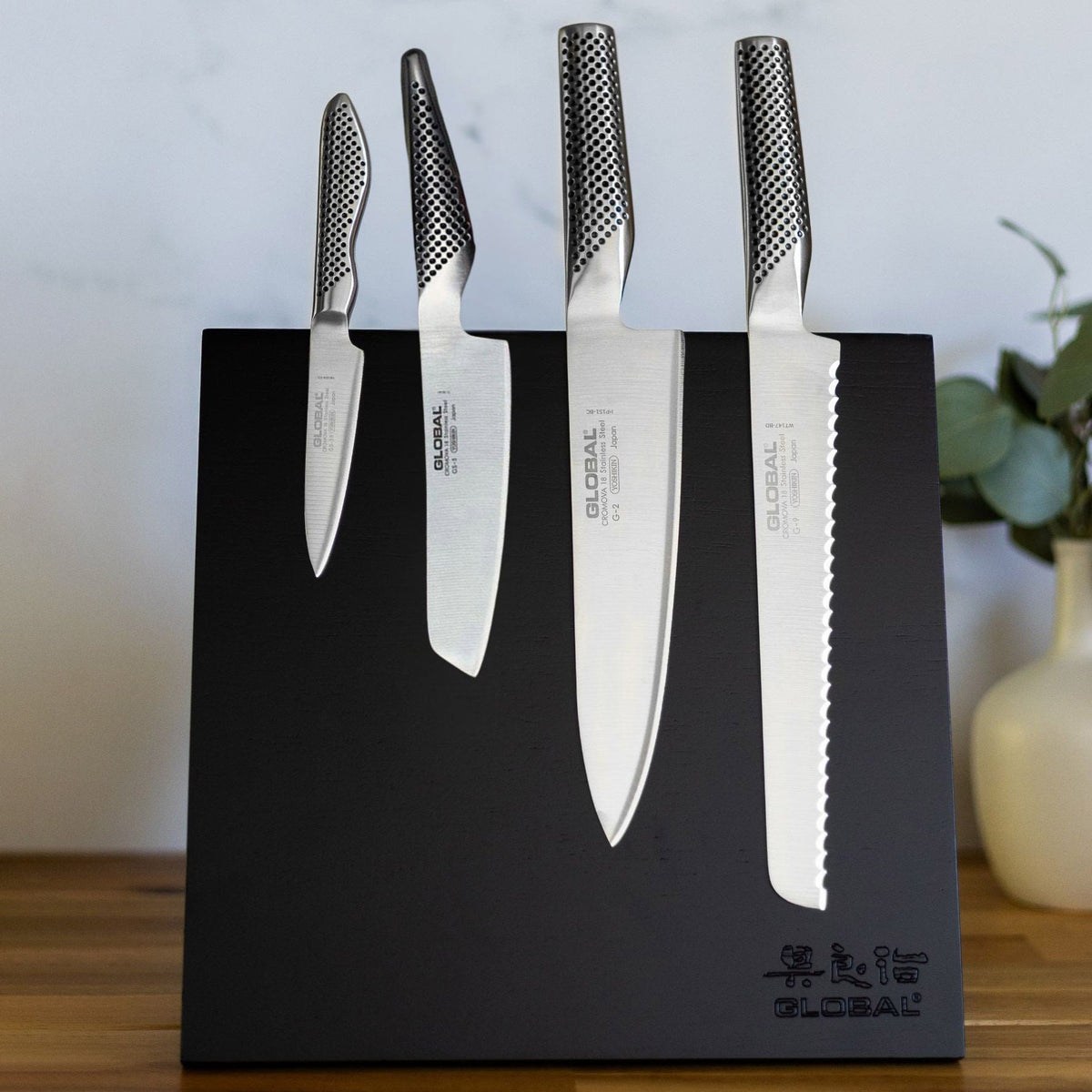Global Bitoku 5-piece Classic Chef Essentials Knife Set
