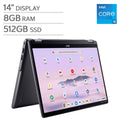 Acer Chromebook Plus Spin 514 — 14” Laptop with Google AI — Intel Core i5-1334U Processor 1920 x 1200 IPS Touchscreen — 8GB Memory — 512GB Storage — Chrome OS – image 1
