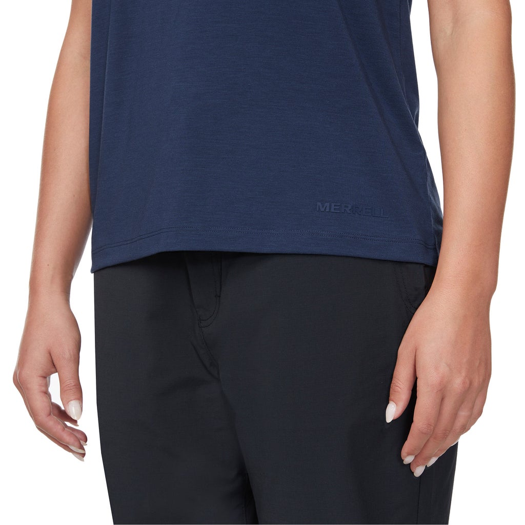 [color:navy] Merrell Women's Active Tee - Navy - image 7