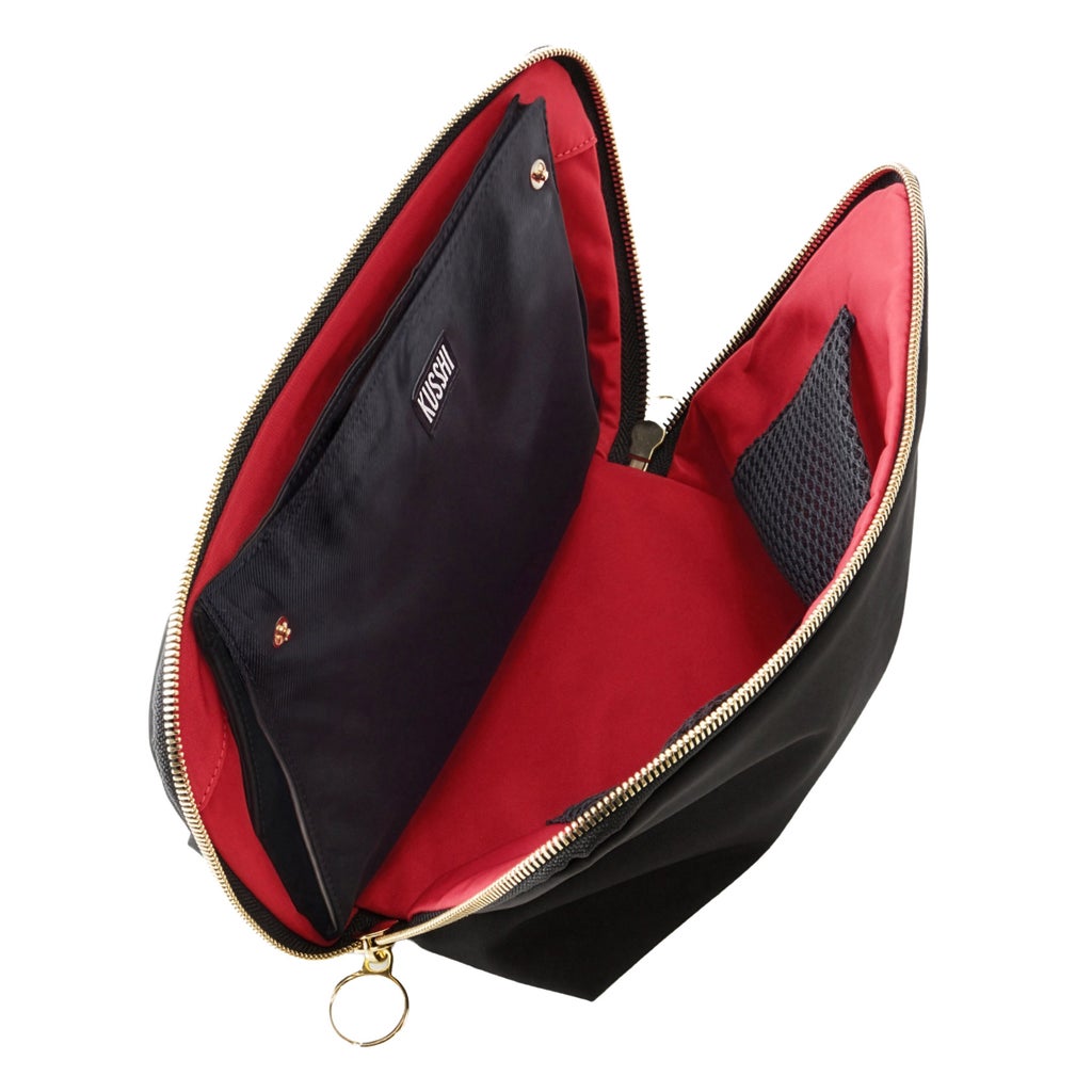 KUSSHI Signature Makeup Bag with Snap-in Brush Organizer - product image