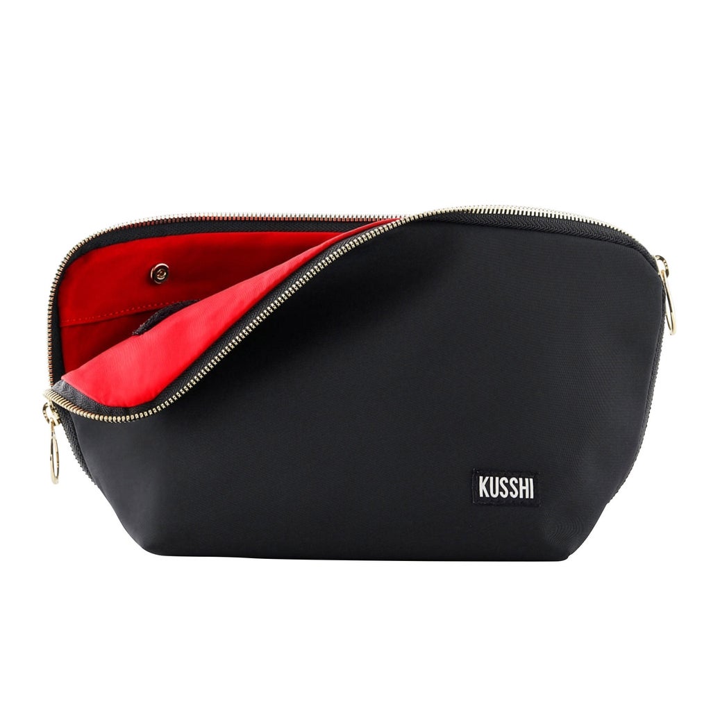 KUSSHI Signature Makeup Bag with Snap-in Brush Organizer - product image