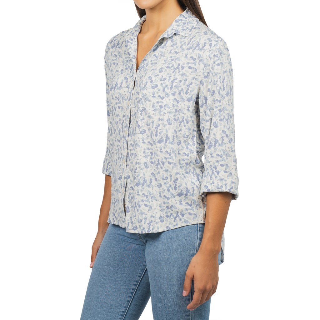 Jachs Girlfriend Women's 3/4 Sleeve Button Up Shirt - image 5